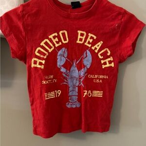 Urban Outfitters Red Rodeo Beach Tee